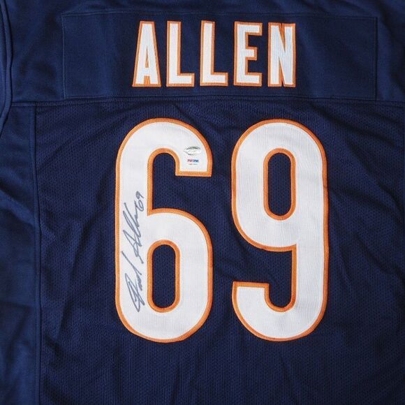 Jared Allen #69 Chicago Bears Autographed Signed Jersey PSA DNA Men's XL - Picture 1 of 8
